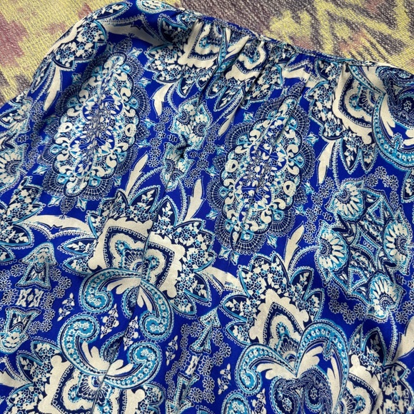 Parker Women's Maeve Mini Dress Drop Waist Long Sleeves In Glacius Brocatto - Picture 14 of 16